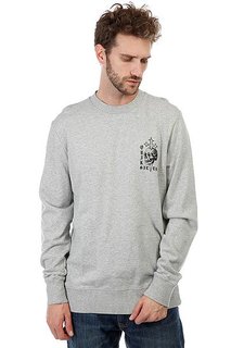 Толстовка классическая Quiksilver Skullcross Light Grey Heather