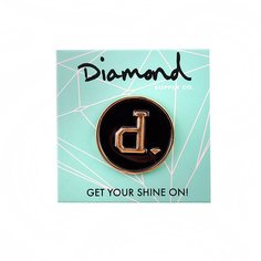 Значок Diamond Un-polo Metal Pins Black Gold