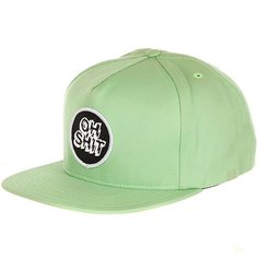 Бейсболка с прямым козырьком Huf Oh Shit Merrow Snapback Light Green