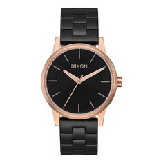 Кварцевые часы женские Nixon Small Kensington Black/Rose/Black