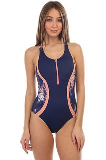 Купальник женский Roxy Kir Zipped 1pc Blue Depths