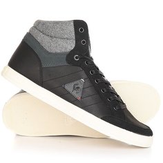 Кеды кроссовки высокие Le Coq Sportif Portalet Mid Craft Lea/Felt Black