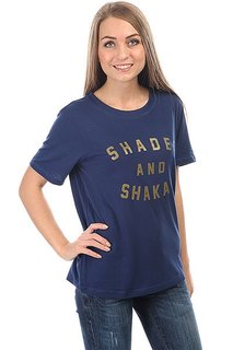 Гидрофутболка женская Roxy Shade&amp;shakasss Blue Depths