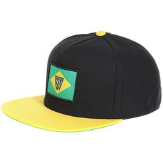 Бейсболка с прямым козырьком K1X Noh Brazil Snapback Cap Black/Yellow