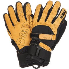 Перчатки сноубордические Bern Rawhide Leather Gloves W/ Removeable Wrist Guard Yellow-Tan