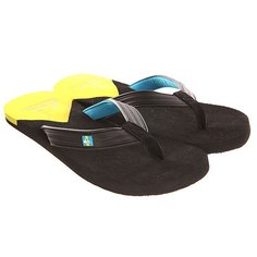 Вьетнамки Quiksilver Molokai New Del Sndl Black/Yellow