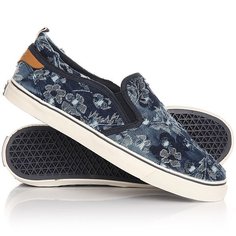 Слипоны женские Wrangler Icon Slip On Canvas Denim Flowers