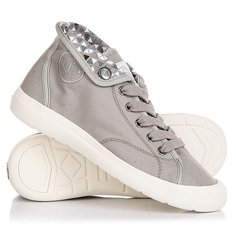 Кеды кроссовки высокие женские Palladium Aventure Elephant Skin/Marshmallow/Piramid Print