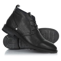 Ботинки высокие Wrangler Roll Desert Leather Black