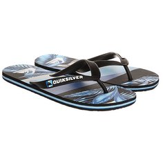 Вьетнамки Quiksilver Molokaislashprt Black/Blue/Grey