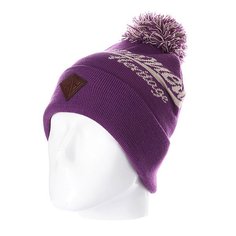 Шапка с помпоном Запорожец Logo Beanies Purple