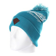 Шапка с помпоном Запорожец Logo Beanies Blue