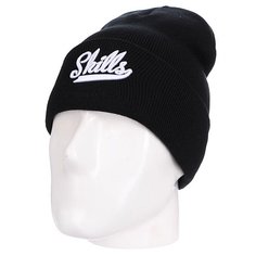 Шапка Skills Script White Logo Black