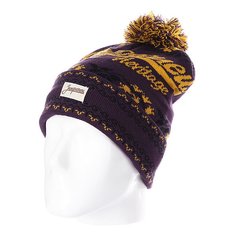 Шапка с помпоном Запорожец Ornament Beanies Purple