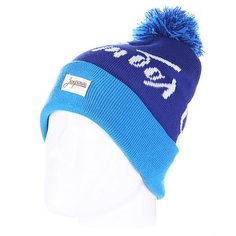 Шапка с помпоном Запорожец Football Beanies Navy/Blue