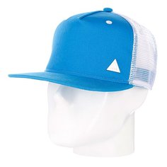 Бейсболка с сеткой True Spin 2 Tone Blank Trucker Cap Cyan/White