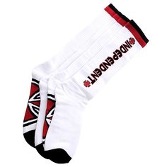 Носки высокие Independent Bar/Cross Crew White