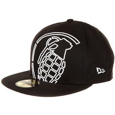 Бейсболка с прямым козырьком Grenade New Era Big Crop Black