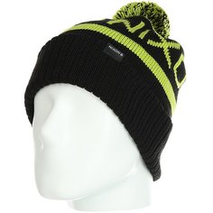 Шапка носок Nixon Teamster Beanie Black/Lime