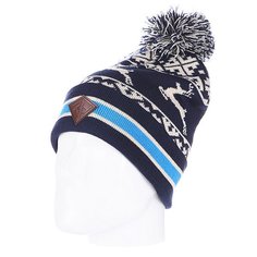 Шапка с помпоном Запорожец Deer Beanies Navy