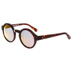 Очки женские Carhartt WIP Wip Fox Sunglasses Tortoise Shell/Pink Mirrored Lenses