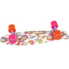 Скейт мини круизер Пластборд Drop White/Multi 6 x 22.5 (57.2 см) Пластборды