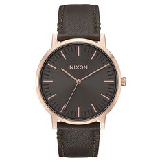 Кварцевые часы Nixon Porter Leather Rose Gold/Gunmetal/Surplus