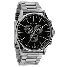 Часы Nixon Sentry Chrono Black