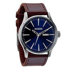 Часы Nixon Sentry Leather Blue/Brown