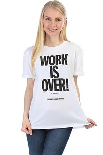 Футболка женская Carhartt WIP Work Is Over White / Black