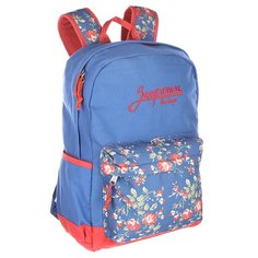 Рюкзак школьный Запорожец Цветочки Blue