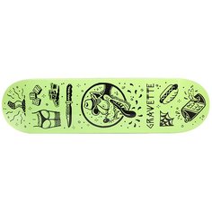 Дека для скейтборда для скейтборда Creature Gravette Tanked Pro Black/Green 31.9 x 8.2 (20.8 см)