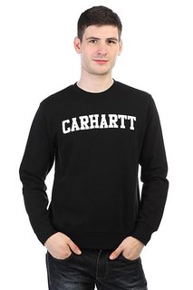Толстовка классическая Carhartt WIP College Sweatshirt Black