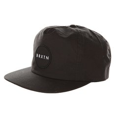 Бейсболка с прямым козырьком Brixton Meyer Cap Black