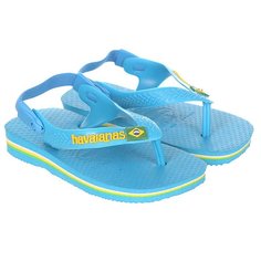 Вьетнамки детские Havaianas Brasil Logo Light Blue