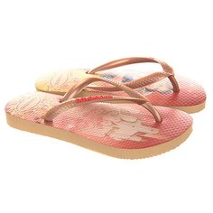 Вьетнамки детские Havaianas Sim Princess Biege/Multi