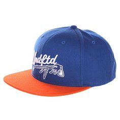 Бейсболка с прямым козырьком Undefeated War Paint Cap Blue