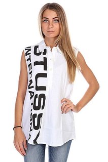 Поло женское Stussy Туника Shout Out Tunic White