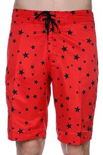 Пляжные мужские шорты Stussy Stars Trunk - Long Red