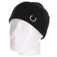 Шапка Fred Perry Striped Beanie Black/White