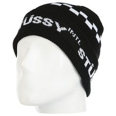 Шапка Stussy Road Cuff Beanie Black