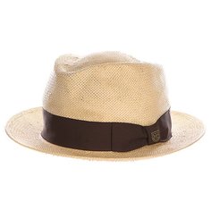 Шляпа Brixton Baxter Fedora Tan/Brown