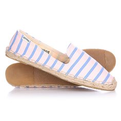 Эспадрильи женские Soludos Slipper Classic Stripe Blush Blue Lagoon