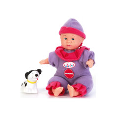 Пупс 20 см озвученный на батарейках, говорит 7 фраз, с аксессуарами, Карапуз