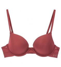 Бордовый бюстгальтер с эффектом push-up Dkny