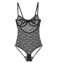 Кружевное боди черного цвета Dkny