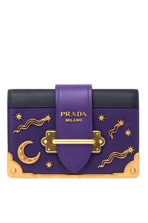 Кожаная сумка Cahier Prada