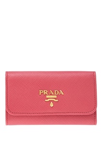 Кожаная ключница Prada