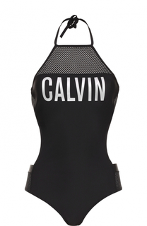 Слитный купальник с открытой спиной Calvin Klein
