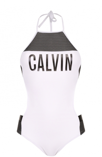 Слитный купальник с открытой спиной Calvin Klein